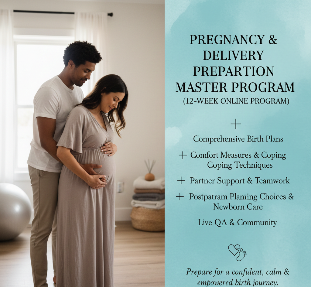 Pregnancy & Delivery Preparation Master Program (12-Week Online Program)
